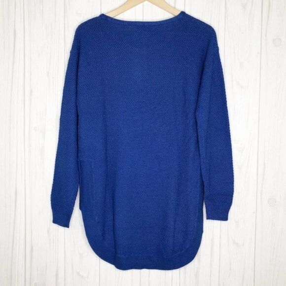 CASLON Blue Texture Knit Tunic Sweater - Picture 7 of 7